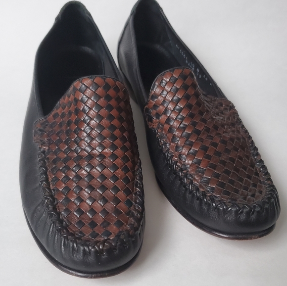 Cole Haan Shoes - Cole Haan Woven Leather Slip on Loafers Flats